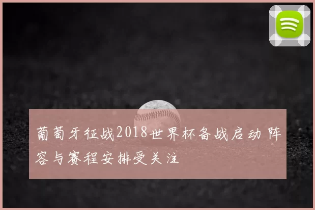 葡萄牙征战2018世界杯备战启动 阵容与赛程安排受关注