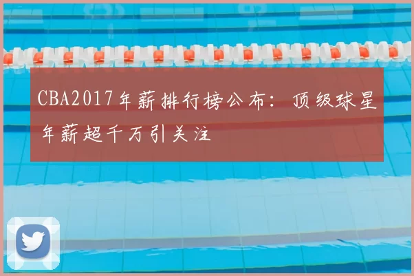 CBA2017年薪排行榜公布:顶级球星年薪超千万引关注