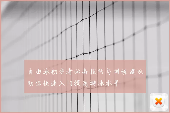 自由泳初学者必备技巧与训练建议助你快速入门提高游泳水平